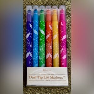 Erin Condren ~ Classic Teacher Dual-Tip List Markers™ 6-Pack
